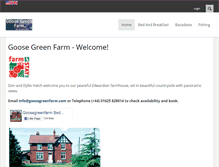 Tablet Screenshot of goosegreenfarm.com